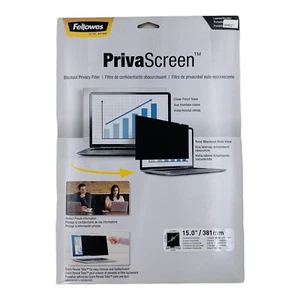 Fellowes PrivaScreen 15" Laptop Blackout Privacy Filter for 15" Standard Monitor - Picture 1 of 8