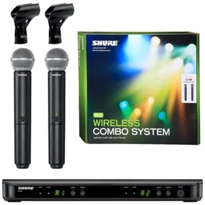 US Shure BLX288/SM58 Handheld Wireless Microphone BEST - Picture 1 of 1
