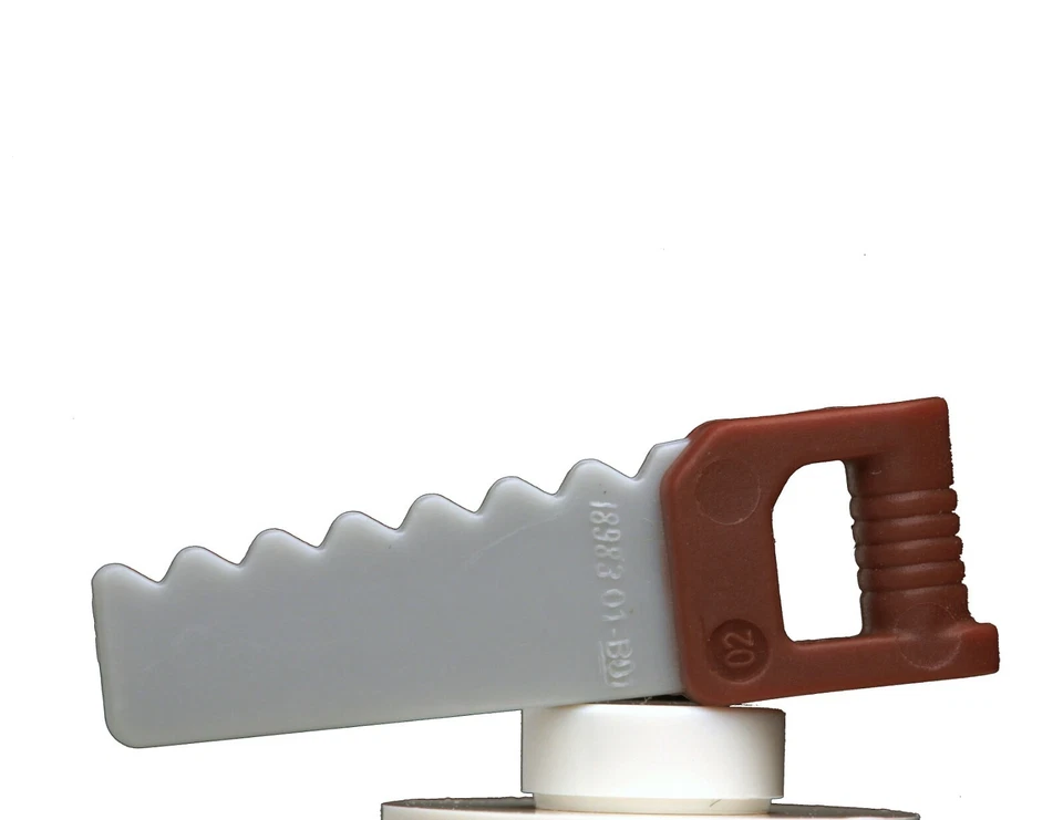 NEW LEGO - Figure Accessory - Tool - Saw Hand Light Bluish Gray x 1 - Carpenter - Image 1 of 1