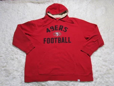 San Francisco 49ers Hoodie Mens 3 XLB XXXL Big Red NFL Football Cover