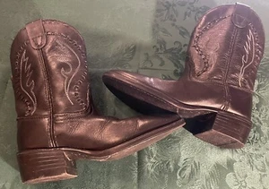Old West Leather Boots kids size 11.5 - Picture 1 of 5