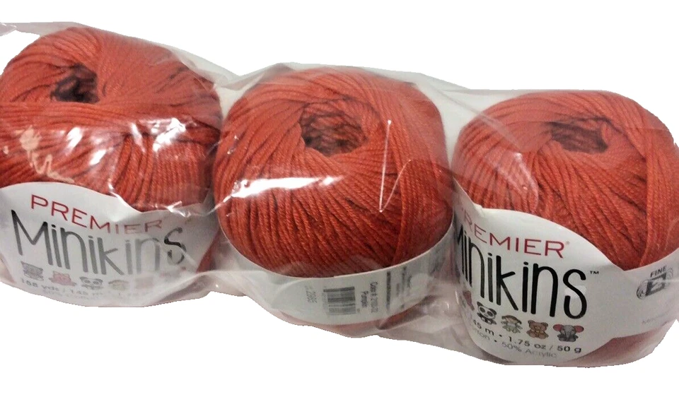 Premier Minikins Yarn 3 Pack “Pumpkin” - Image 1 of 1