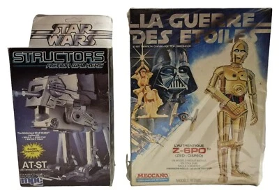 STAR WARS : AT-ST STRUCTOR MPC MODEL KIT & Z-6PO (AKA C-3PO) MECCANO MODEL KITS - Photo 1/4