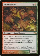 1X Valleymaker Shadowmoor NM/EX MTG CARD