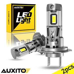 AUXITO H7 LED Headlight Bulb Kit High Beam 6500K Cool White Bulbs Bright Lamp 2x - Picture 1 of 14