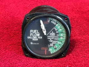 INDICADOR DE FLUJO DE COMBUSTIBLE DUAL BEECHCRAFT P/N 96-380015-5 GARWIN P/N 22-868-036-4 - Imagen 1 de 6