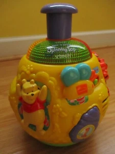 Disney Vtech Play 'n Learn Spinning Top Winnie The Poo Activity Toy - Picture 1 of 7