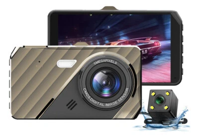 Featured USB HD 4 inch driving recorder dual lens car recorder 1080p - Image 1 of 3