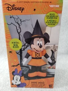 Disney Halloween Minnie Mouse Bruja Airlown Inflable Totalmente Nuevo - Imagen 1 de 5