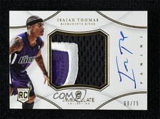 2012-13 Immaculate Premium Signatures /75 Isaiah Thomas RPA Rookie Patch Auto RC