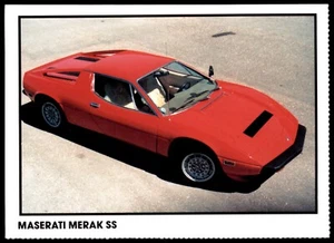 Maserati Merak SS 4 x 5.5 Inch RGA Car Collectors Card c1989 - Bild 1 von 2
