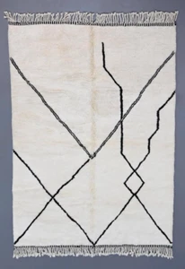 Moroccan Beni ourain Berber rug Custom Handmade Rug Authentic Ourain Wool wool - Picture 1 of 5