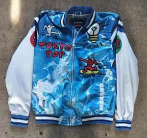 Members Only x Keith Haring Tokyo Pop Graphic Bomber Zip Jacket Adult Size M - Picture 1 of 12