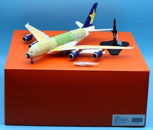 JC Wings 1:200 SKYMARK Airline "Bare Metal" Airbus A380 Diecast Jet Model F-WWSL - Imagen 1 de 14
