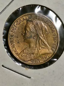 1 centavo Gran Bretaña Reina Victoria 1901 - 120+ años y ¡COMO NUEVO! - Imagen 1 de 2