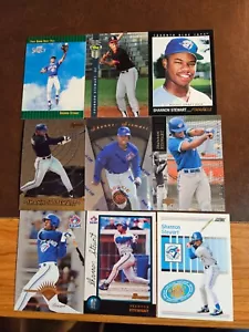 SHANNON STEWART - **Lot of 9 Different ROOKIE CARDS** - Blue Jays (All NRMT-MINT) - Bild 1 von 1