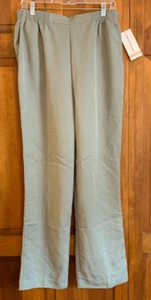 Pantalones para mujer Alfred Dunner Celadon nuevos - 12 medianos - Imagen 1 de 5