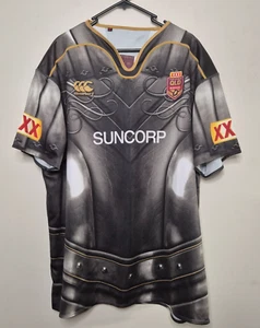 NRL State Of Origin QLD Maroons Rugby League Gladiator Jersey 2017 Size 4XL - Bild 1 von 7