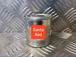 Santa Red Brush On Paint DIY Satin Gloss Metal Wood Plastic 125ml - Bild 1 von 1