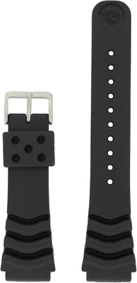 Seiko Monster Diver 24mm Wristwatch Band - Black - Image 1 of 3