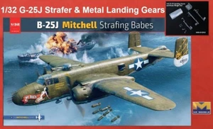 HK Models HKM-01E036 & 01EA01 1/32 B-25J Strafer & Metal Landing Gears Combo Set - Picture 1 of 16