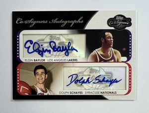 2008 Topps Co-Signers Elgin Baylor & Dolph Schayes Autogramm 201/240 AR138 - Bild 1 von 2