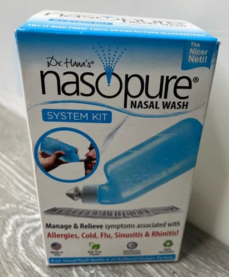 Kit de sistema de lavado nasal Nasopure, botella nasal de 8 oz y 20 paquetes caducan 27/02 Foto 1 de 4