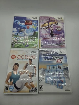 Lote 4 Videojuegos Nintendo Wii Deportes Activos de Invierno Super Golf Cheer Squad  Foto 1 de 4