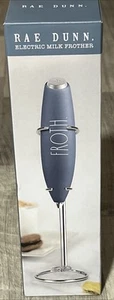Rae Dunn Froth Electric Milk Frother Gray Classic Foam Whipped Coffee Bar W7 - Picture 1 of 2