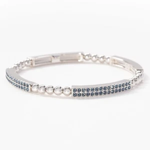 Touchstone Crystal by Swarovski Final Stretch Bracelet MONTANA Color - Picture 1 of 3