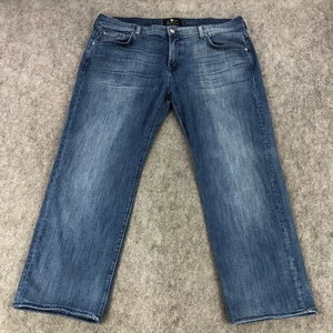 7 For All Mankind Austyn Mens Jeans 40x28 Blue Relaxed Straight Luxe Performance - Picture 1 of 12