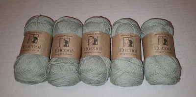 5 madejas Elsebeth Lavold Eucool Designer’s Choice lana eucalipto hilo verde pálido Foto 1 de 4