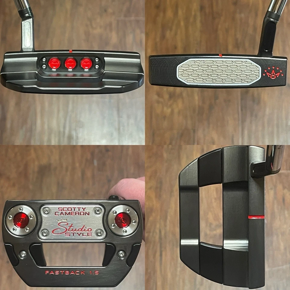 Scotty Cameron Studio Style Fastback 1.5 Putter - New - Xtreme Dark Finish - RED - Image 1 of 4