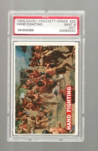 1956 TOPPS DAVY CROCKETT #20 HAND FIGHTING ORANGE BACK PSA 9 MINT (OC) - Picture 1 of 2
