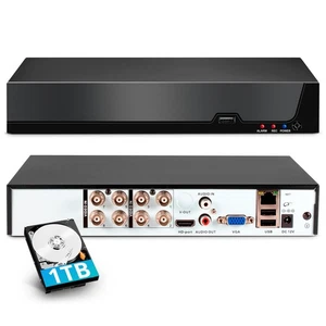8 Channel DVR for Security Camera with 1TB Hard Drive, 8CH DVR Supports 5MP/4... - Picture 1 of 9