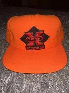 Gorra de camionero Winchester Super X Blaze naranja vintage nueva - Imagen 1 de 8