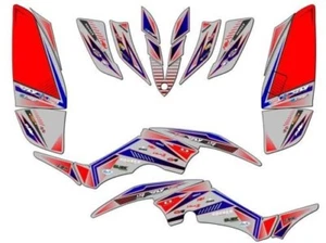 All Years RAPTOR 350 SURGE Grey Senge Graphics Kit Compatible with Yamaha - Picture 1 of 7