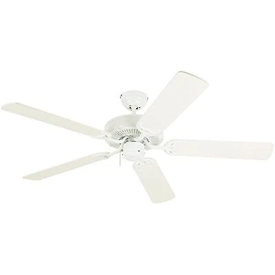 Westinghouse Lighting 7802400 Downrod Mount, 5 White Blades Ceiling fan, White - Image 1 of 4