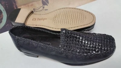 Mocasín tejido Mill Valley RZ Design Moc negro Robert Zur para mujer 8,5B Foto 1 de 4
