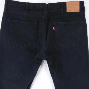 Hombres Levi's 501 Regular Recto Negro Jeans W38 L32 - Imagen 1 de 8