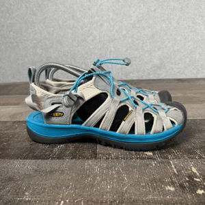 Keen Womens Size 40 US 9.5 Waterproof Water Trail Hiking Sandals Shoes Blue Gray - Picture 1 of 8