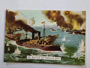 Vintage Sanitarium Collectable Card no 33 battle of Manila Bay - Picture 1 of 2
