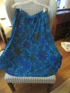 NWT..FRESH PRODUCE SKETCHED FLORA LONG AVERY SKIRT ON SEAPORT (XL).RET $75 - Picture 1 of 4