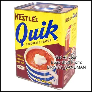 Fridge Fun Refrigerator Magnet NESTLE'S CHOCOLATE QUIK CAN -Version A- Die-Cut - Picture 1 of 8