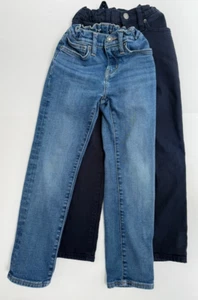 Old Navy Boys Jeans Size 7 Slim Built in Tough/Built in Flex - Lot of 2 EUC - Picture 1 of 7