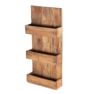 BAD REGAL | Holz Hängeregal, Küchenregal, Briefablage, Wandregal, Flurregal - Bild 1 von 7
