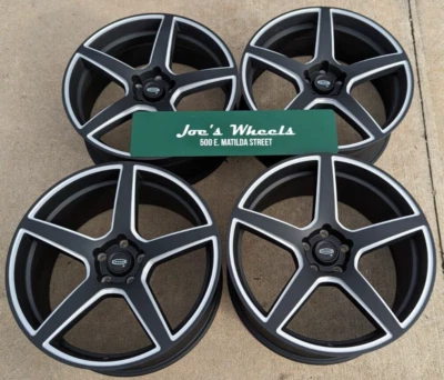 Ruedas personalizadas Cragar Mustang escalonadas de 20" NUEVAS negro mate con fresado 5x114,3 Foto 1 de 3