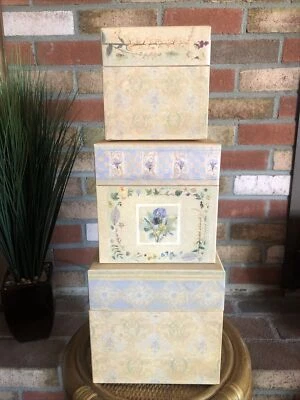  2003 Iris Gardens by Elizabeth Brownd ~ Nesting boxes ~ Bob's Boxes  R.A. LANG  - Image 1 of 4