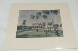 Vintage WINIE SMART Bridge Gasparilla Inn 1989 8/100 Signed Print Art - Bild 1 von 12