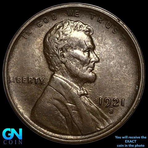 1921 S Lincoln Cent Wheat Penny  #E3436 Cover